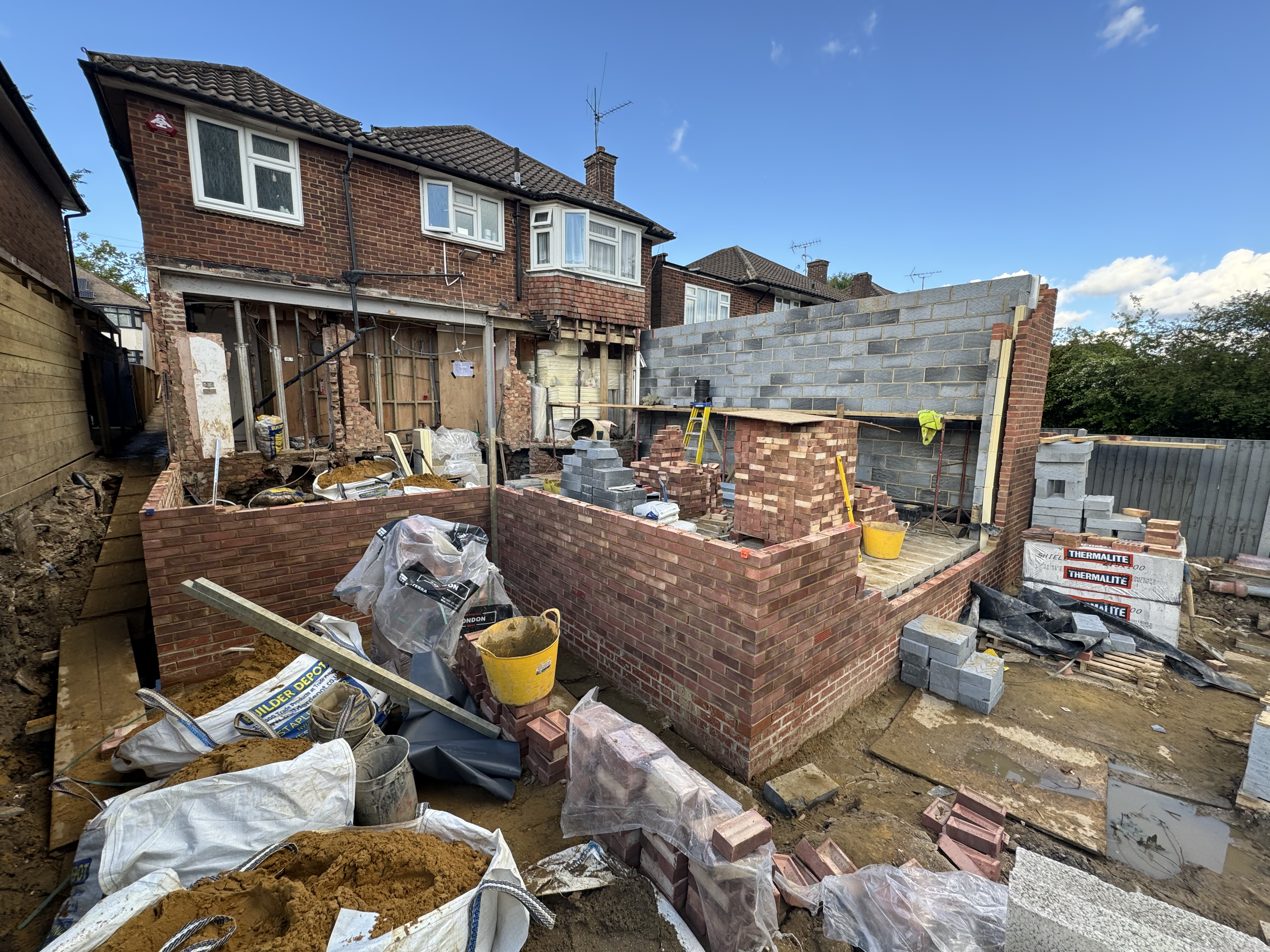Modern construction project
